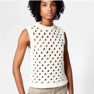 TOD’S Crochet Top White Small (NEVER WORN)